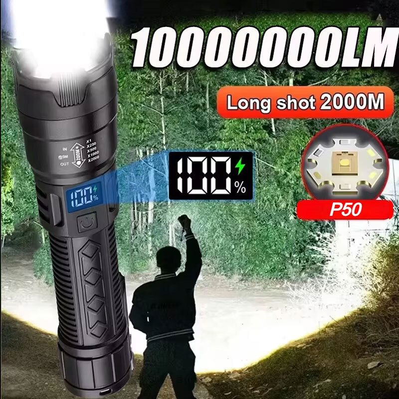 Outdoor Lighting Usb - High Strong Power Led Flashlights 2000LM