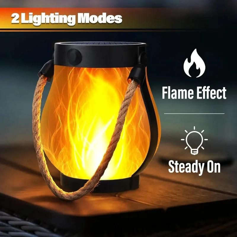 Fire Torch Solar - New Solar Flame Mason Jar Rope