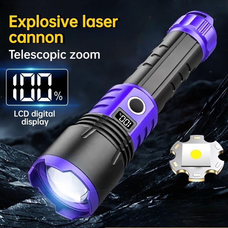 Outdoor Lighting Usb - Multi Functional Strong Light LED Flashlight