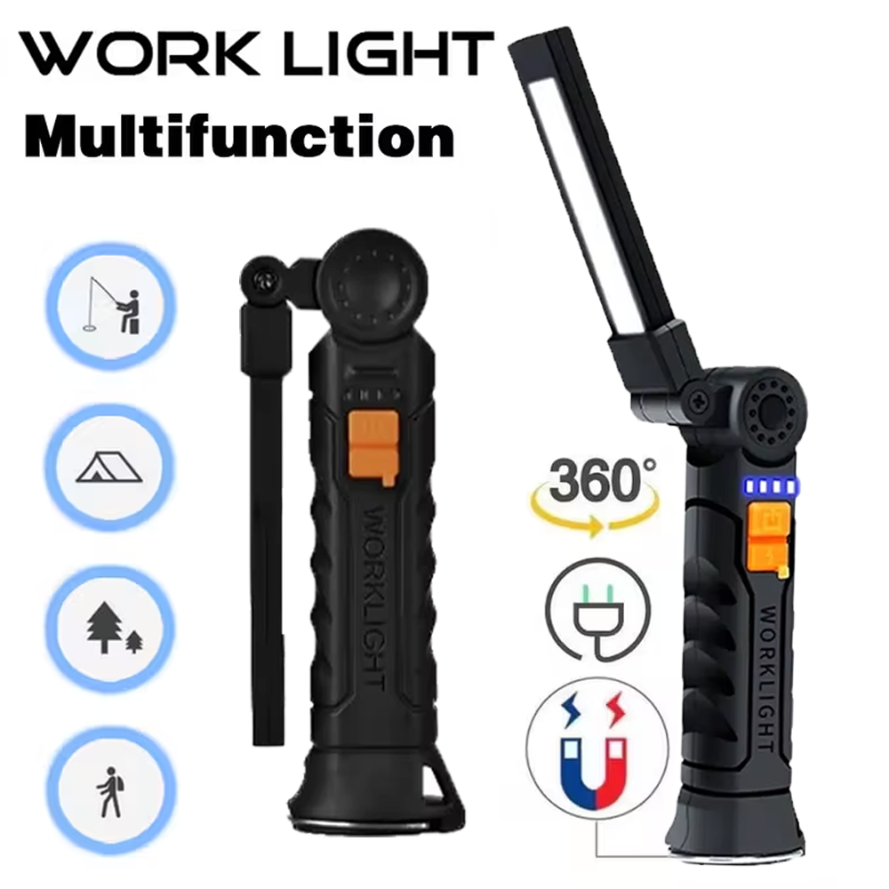 Outdoor Lighting Usb - Portable COB LED Flashlight USB Rechargeable