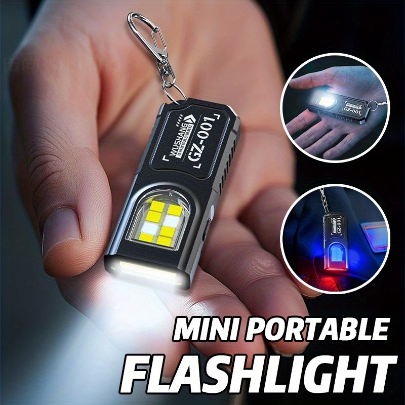 Outdoor Lighting Usb - Powerful Mini COB LED Keychain Flashlight