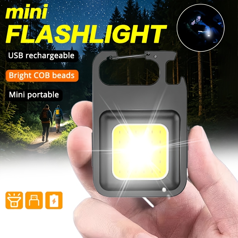 Outdoor Lighting Usb - Portable Keychain Light Mini Multifunctional Camping