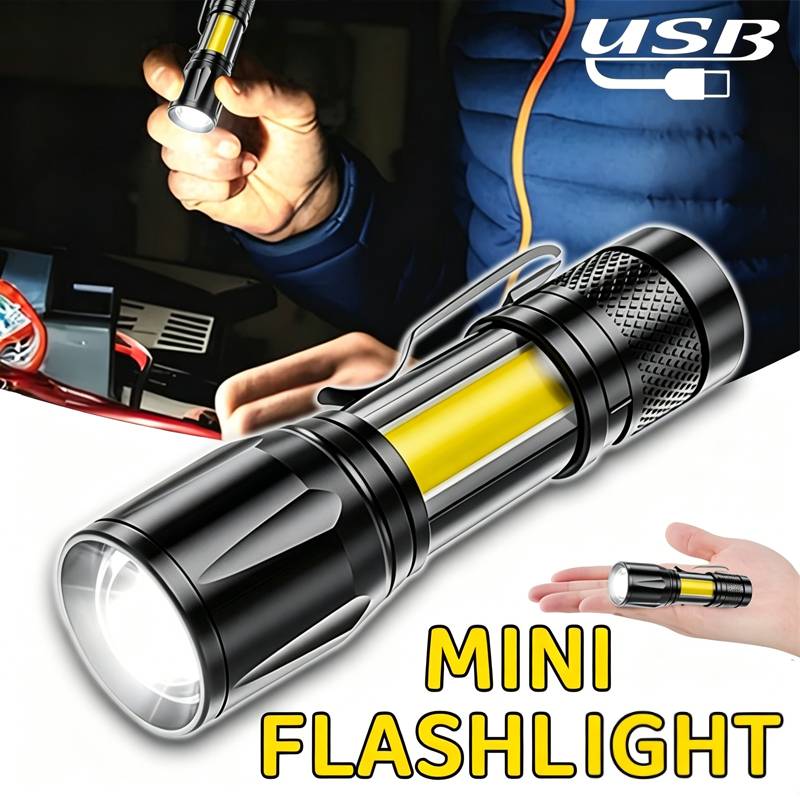 Outdoor Lighting Usb - Mini LED Flashlight COB Floodlight Portable