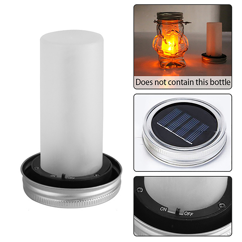 1Pc Solar LED Lit Light Torch  - Fire Torch Solar 评论和价格