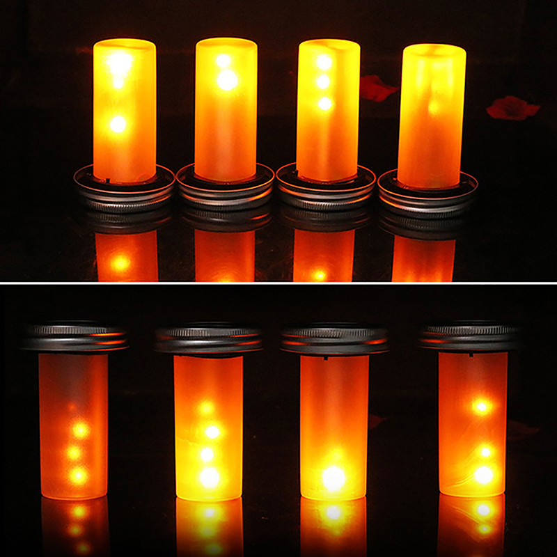 1Pc Solar LED Lit Light Torch  - Fire Torch Solar 评论和价格