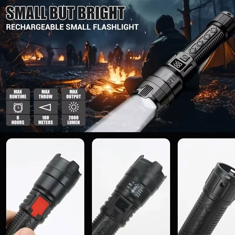 High Strong Power Led Flashlig - Outdoor Lighting Usb 评论和价格