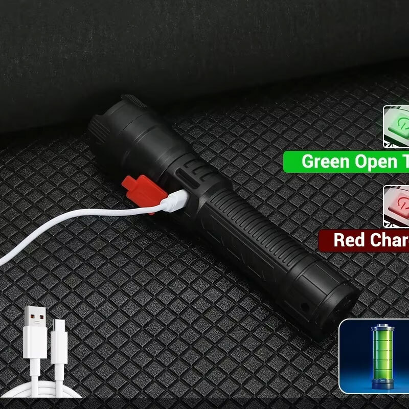 High Strong Power Led Flashlig - Outdoor Lighting Usb 评论和价格