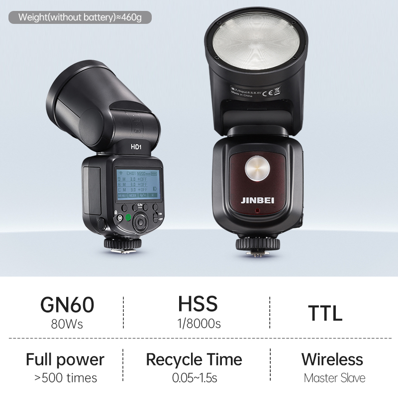 JINBEI HD-1Round-head HSS Spee - Outdoor Lighting And Camera 评论和价格