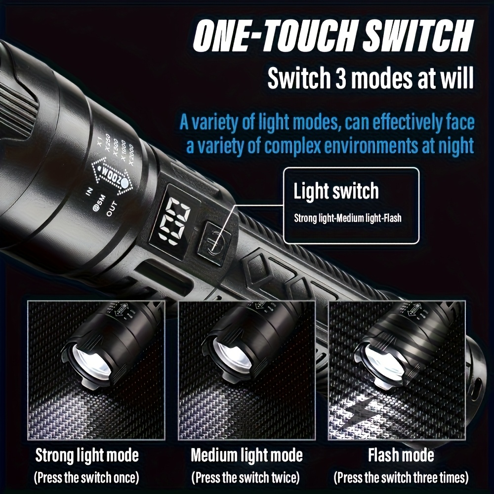 High Strong Power Led Flashlig - Outdoor Lighting Usb 评论和价格