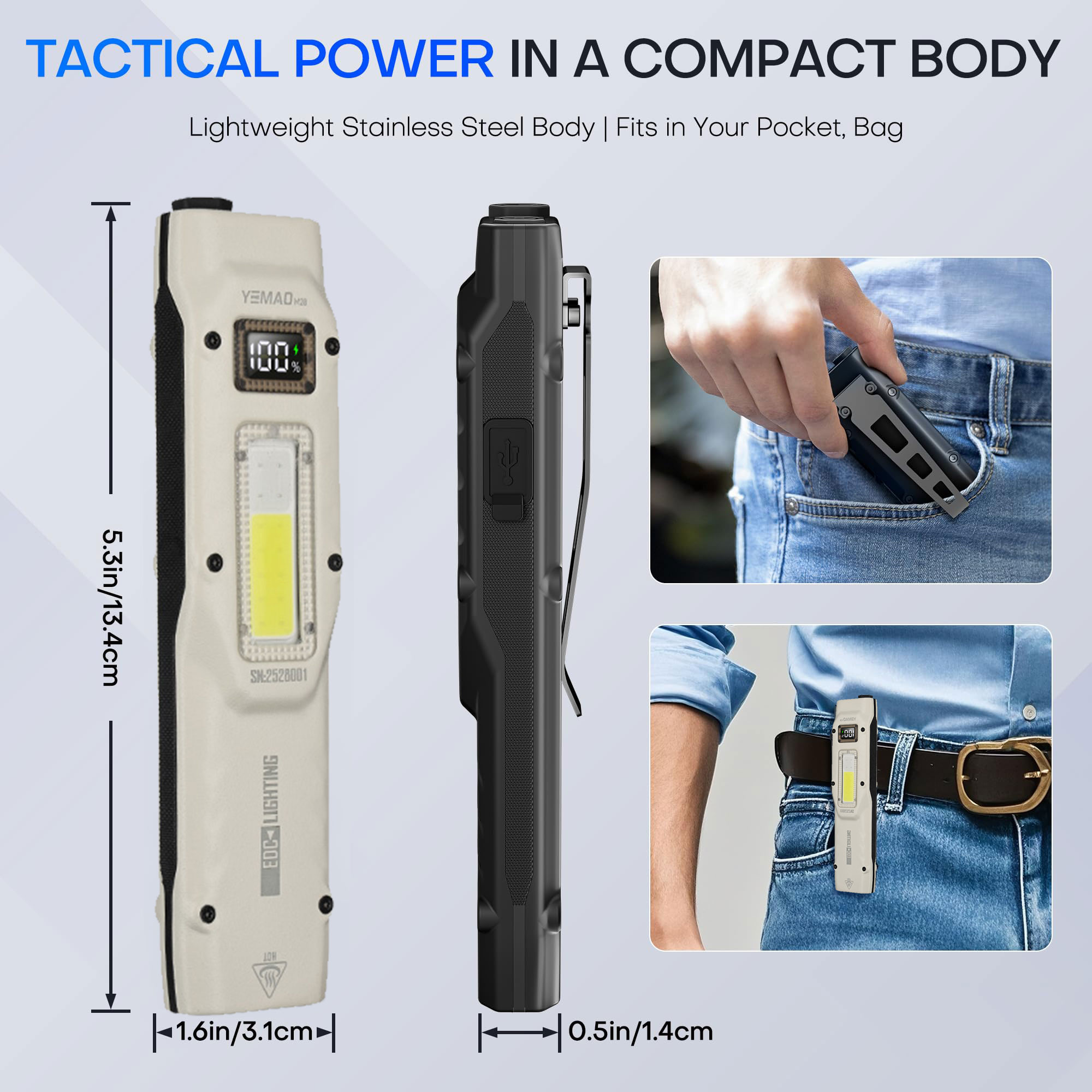 Portable 880LM YEMAO M28 Ultra - Outdoor Lighting Ideas 评论和价格