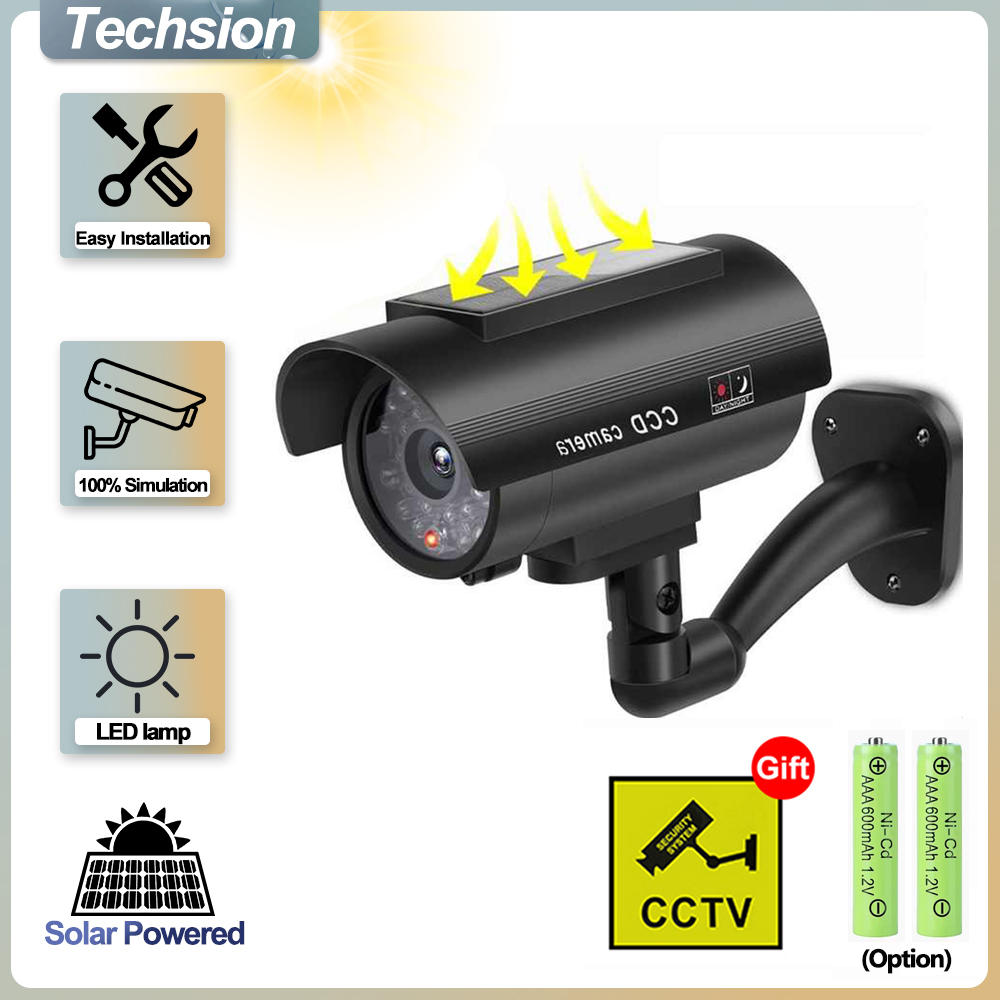 Solar Panel Dummy Surveillance - Outdoor Lighting And Camera 评论和价格
