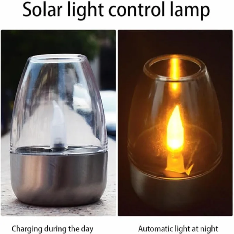 Solar Powered Flameless Candle - Outdoor Lighting Under Pergola 评论和价格