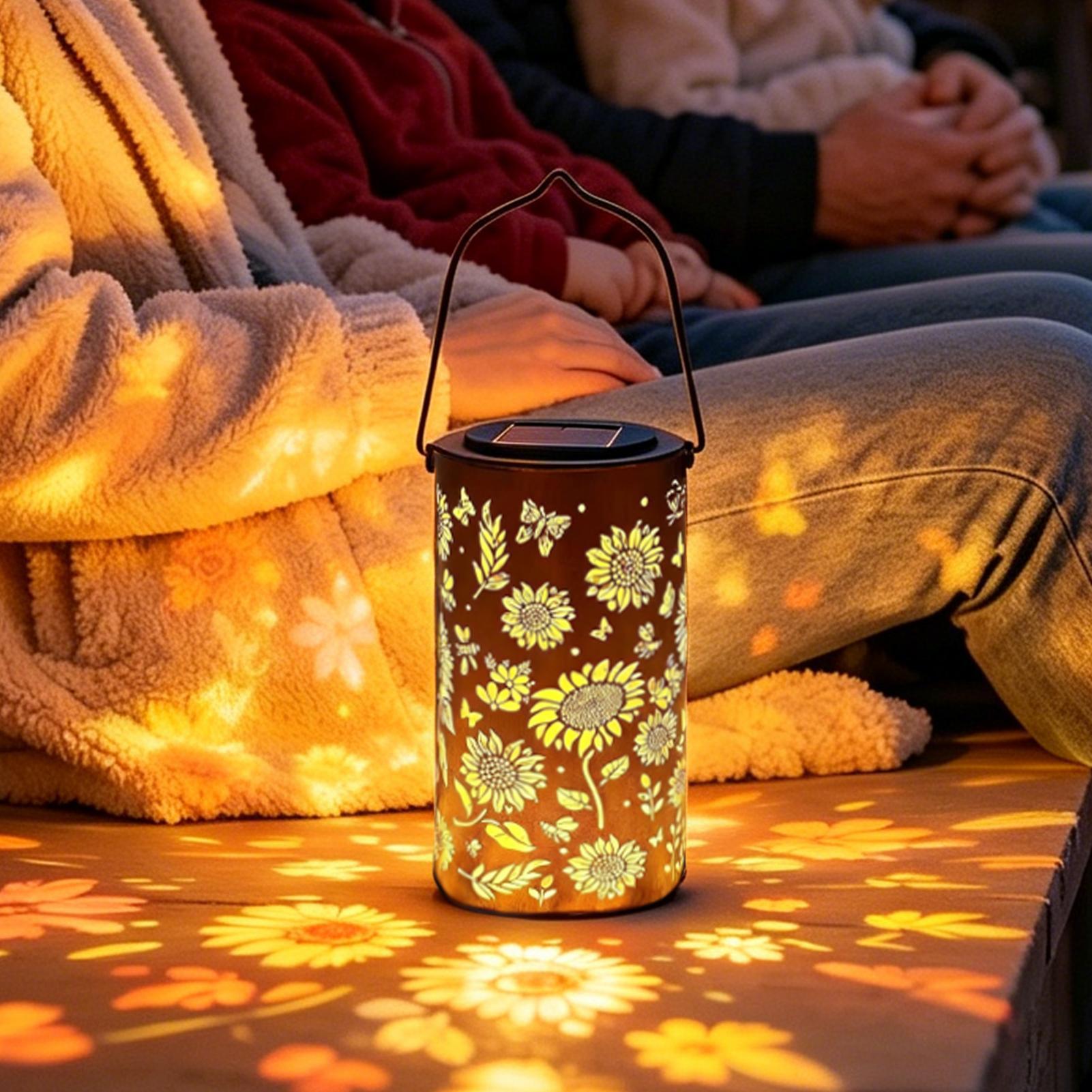 Sunflower Solar Lantern Weathe - Outdoor Lighting Yard 评论和价格