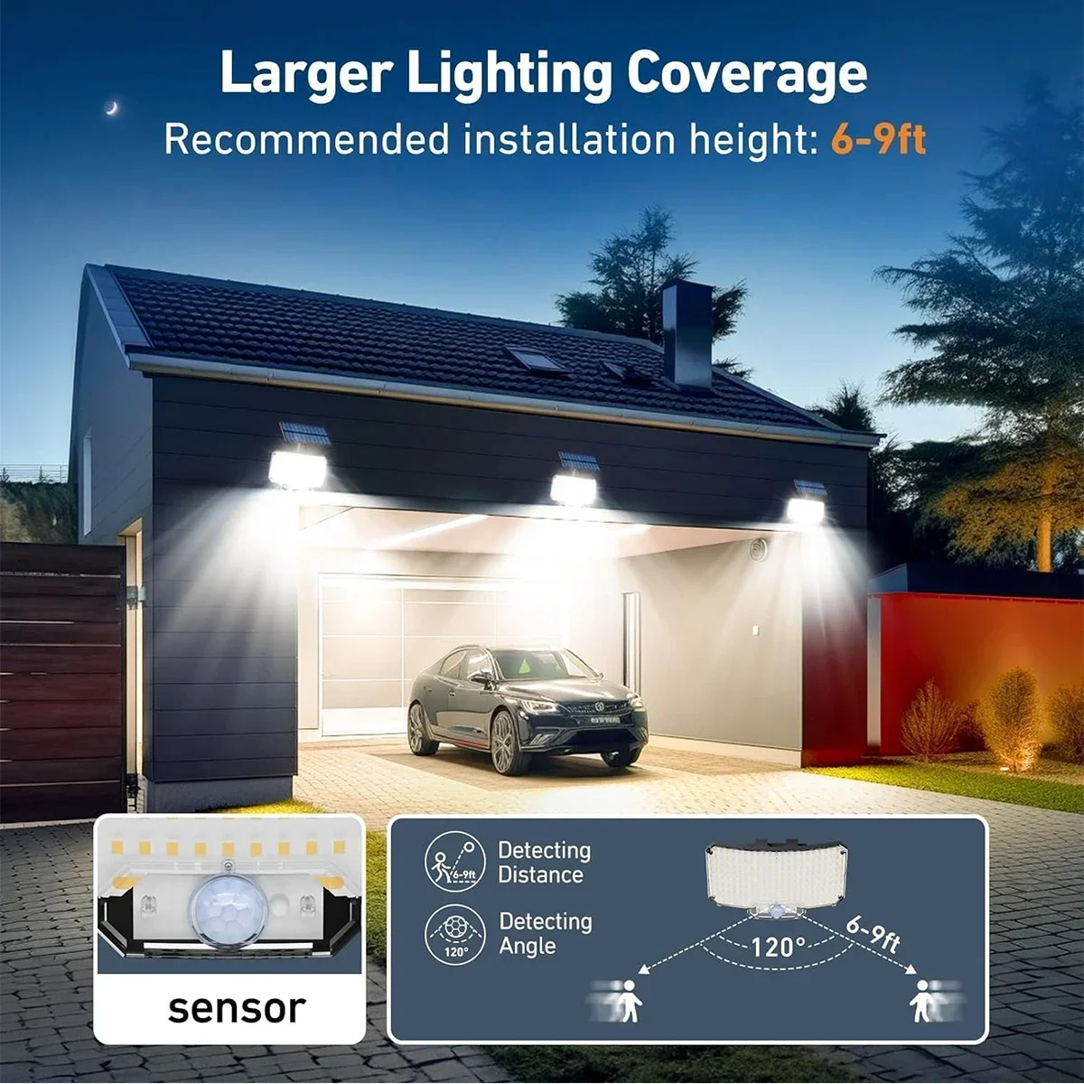 234LED Solar Outdoor Lights Mo - Outdoor Lighting Garden 评论和价格