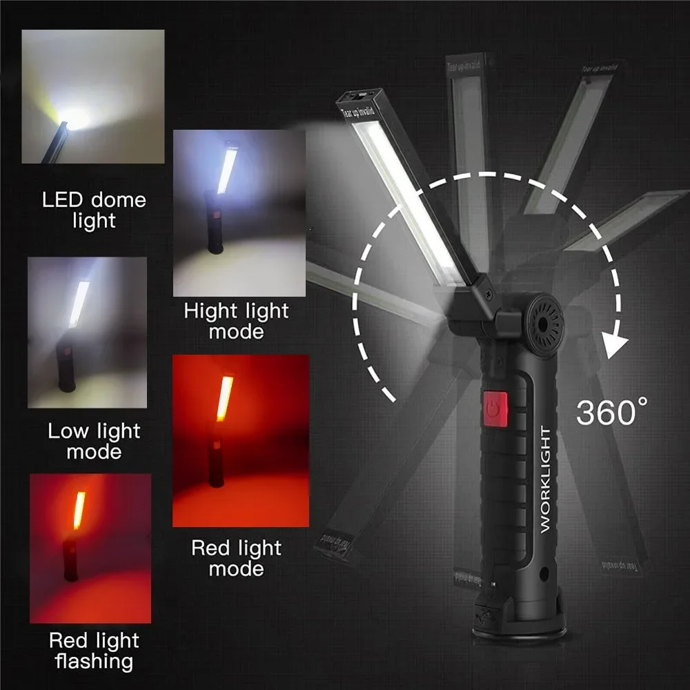 Portable COB LED Flashlight US - Outdoor Lighting Usb 评论和价格