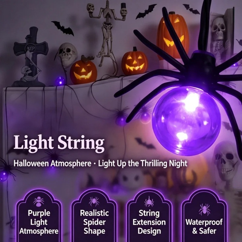 Battery Powered Spider LED Str - Outdoor Lighting Yard 评论和价格
