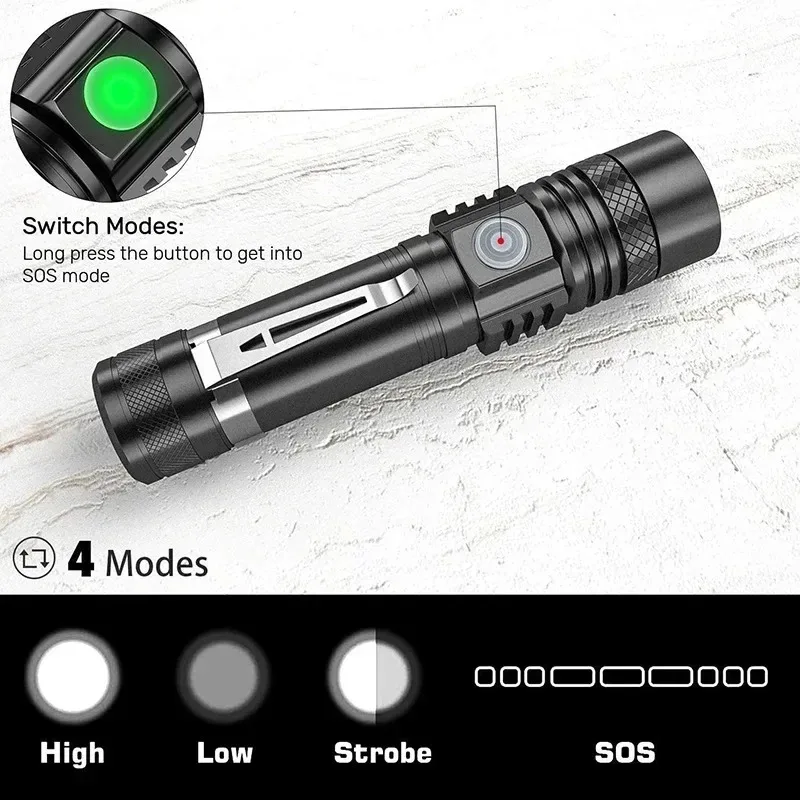 Rechargeable T6 Handheld Flash - Outdoor Lighting Ideas 评论和价格