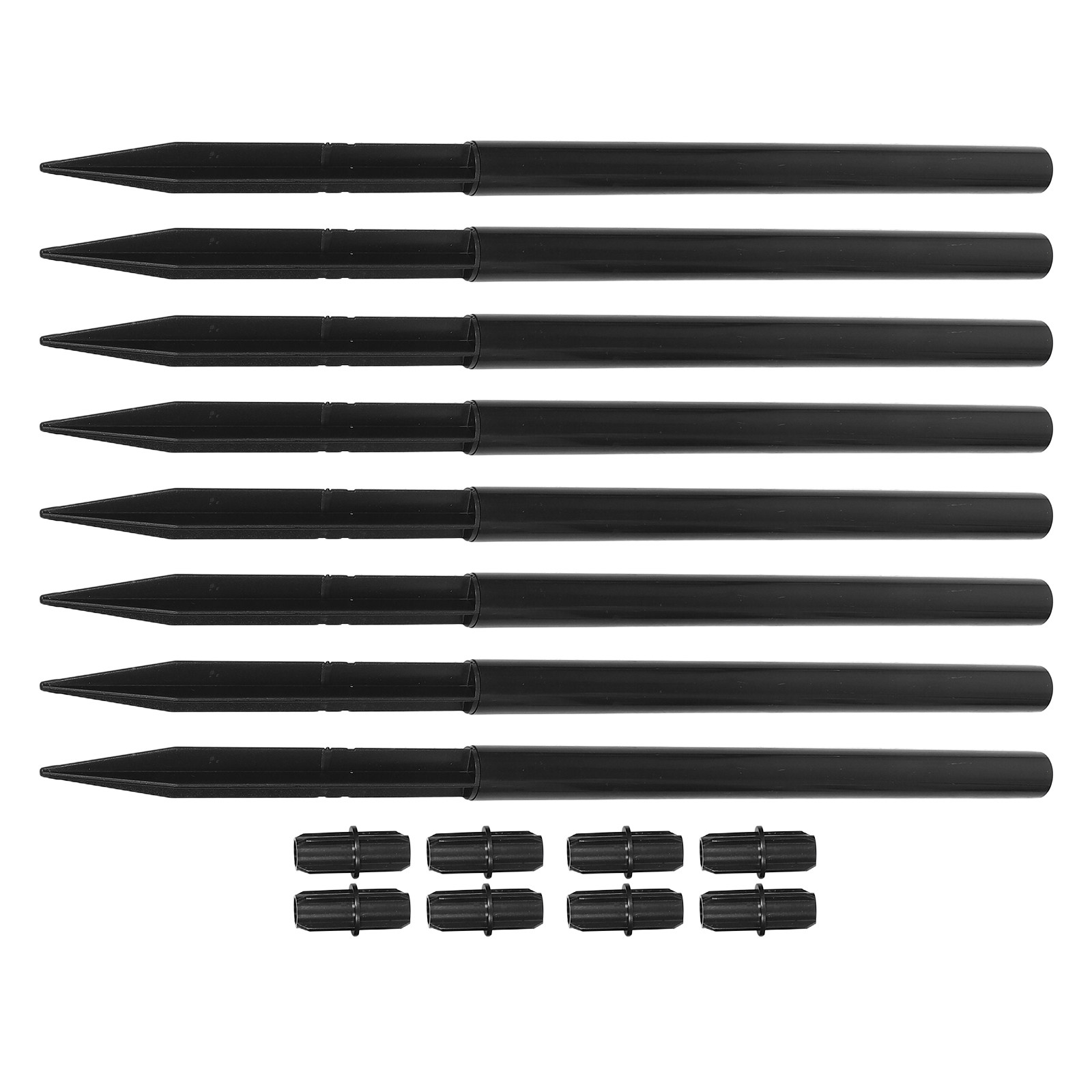 8Set Solar Light Stakes Black  - Outdoor Lighting Yard 评论和价格
