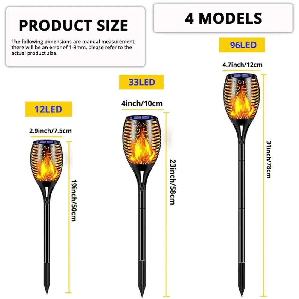 Outdoor Solar Garden Torch Lig - Fire Torch Solar 评论和价格