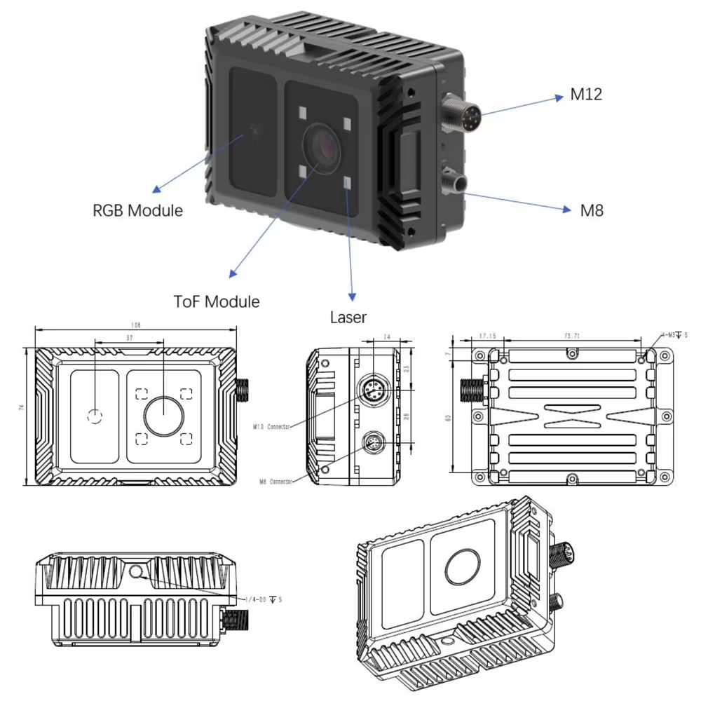 CS40pro 10m 3D ToF Solid State - Outdoor Lighting And Camera 评论和价格