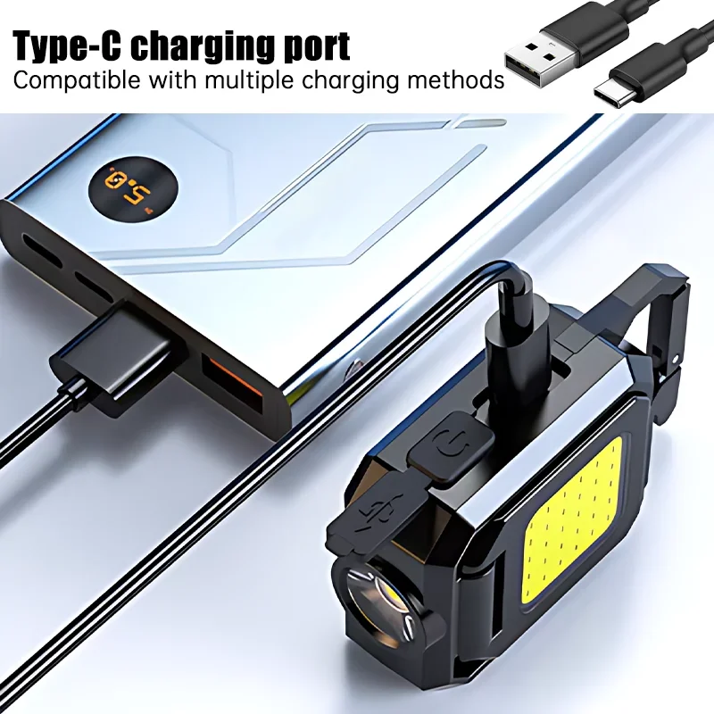 Mini Flashlight Keychain Light - Outdoor Lighting Usb 评论和价格