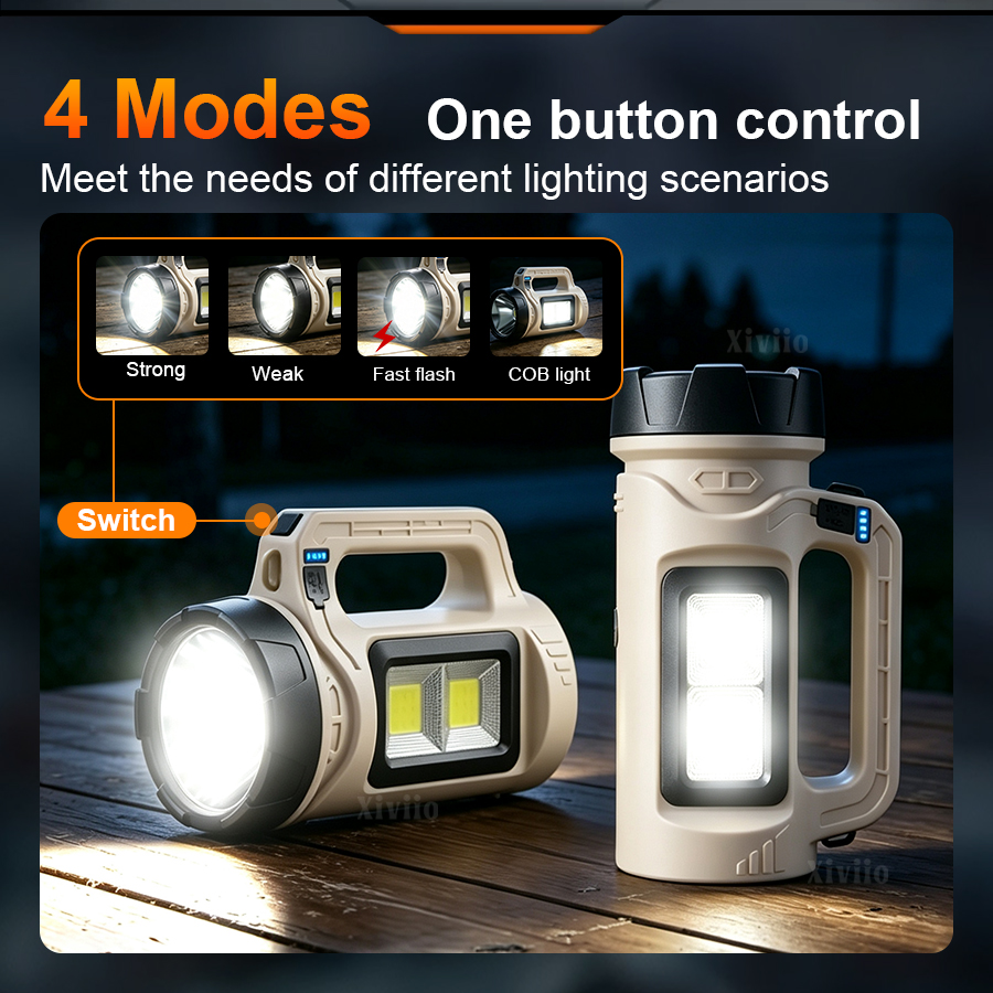 Multiscene Handheld LED Torch  - Fire Torch Solar 评论和价格