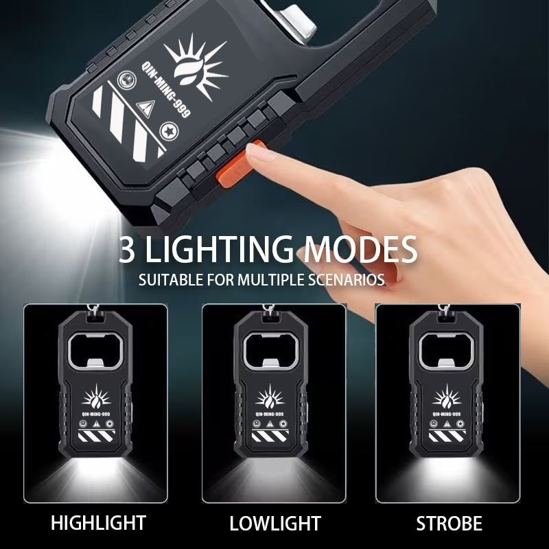 2Pcs Portable LED COB Keychain - Outdoor Lighting Usb 评论和价格