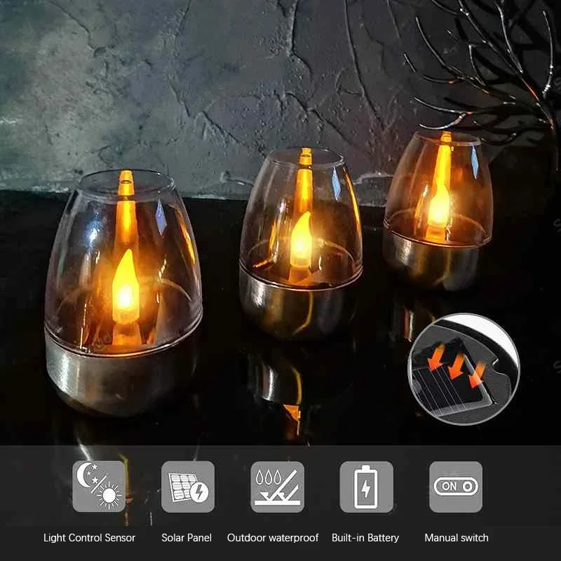 LED Stainless Steel Solar Cand - Outdoor Lighting Under Pergola 评论和价格