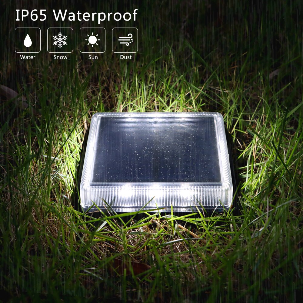 12 LEDs Solar Deck Light Large - Outdoor Lighting On Stairs 评论和价格