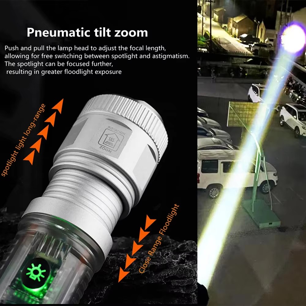 Powerful LED Flashlight With S - Fire Torch Solar 评论和价格