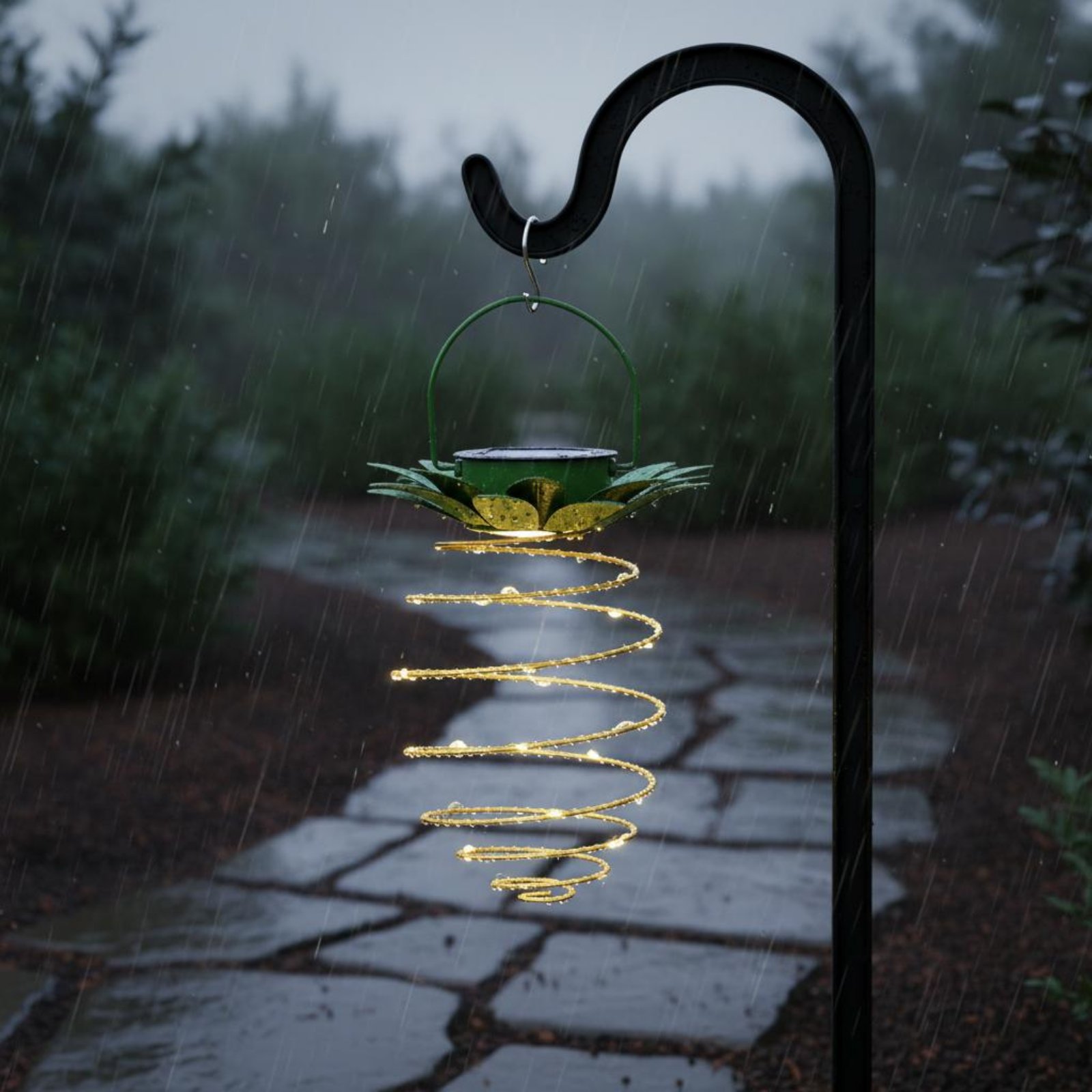2 Pieces Solar Pineapple Lamp  - Solar Lantern Hanging 评论和价格