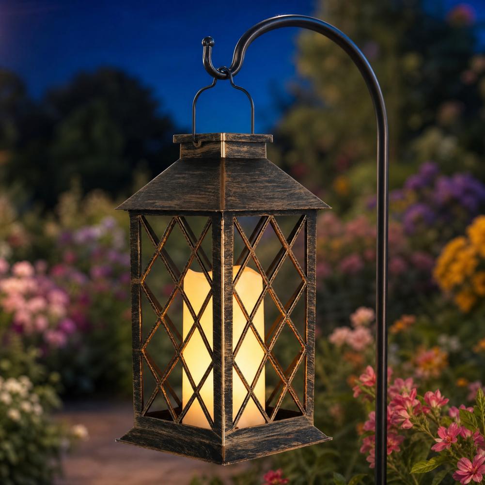 Retro Solar Lantern, Outdoor S - Outdoor Lighting Yard 评论和价格