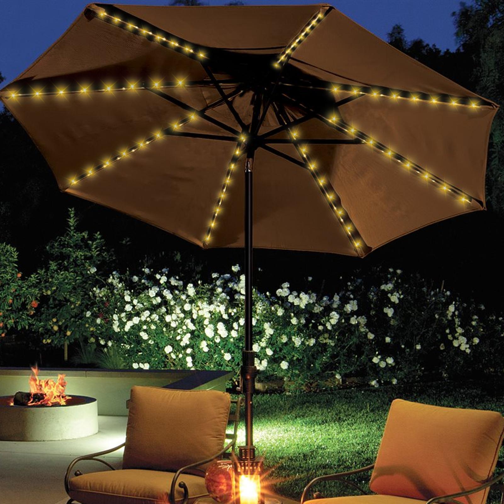 Solar Umbrella String Light 10 - Outdoor Lighting Under Pergola 评论和价格