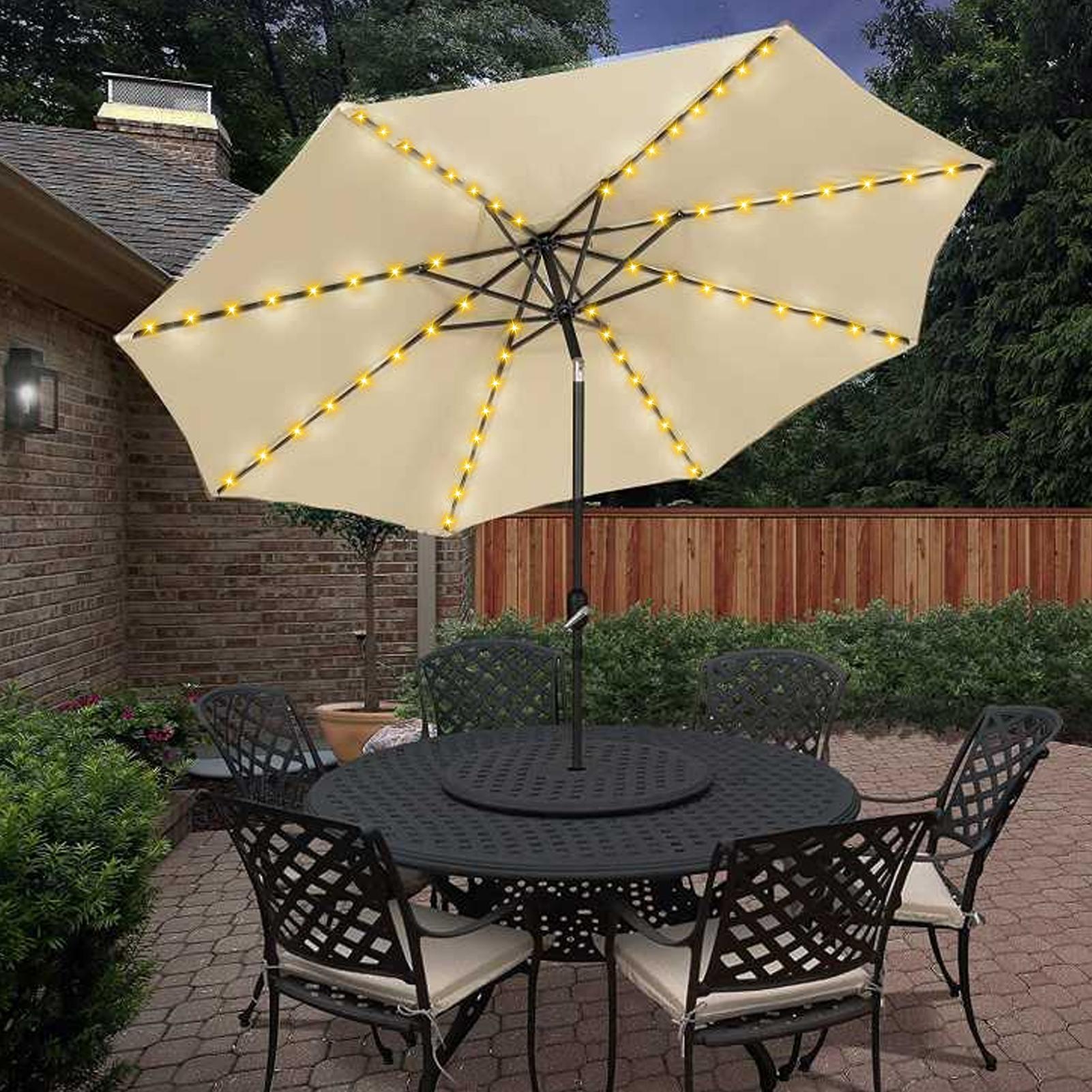 Solar Umbrella String Light 10 - Outdoor Lighting Under Pergola 评论和价格