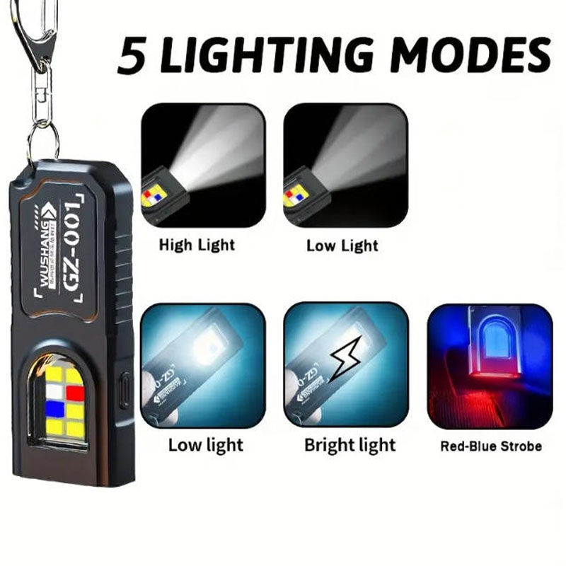 Multifunctional Keychain Flash - Outdoor Lighting Usb 评论和价格