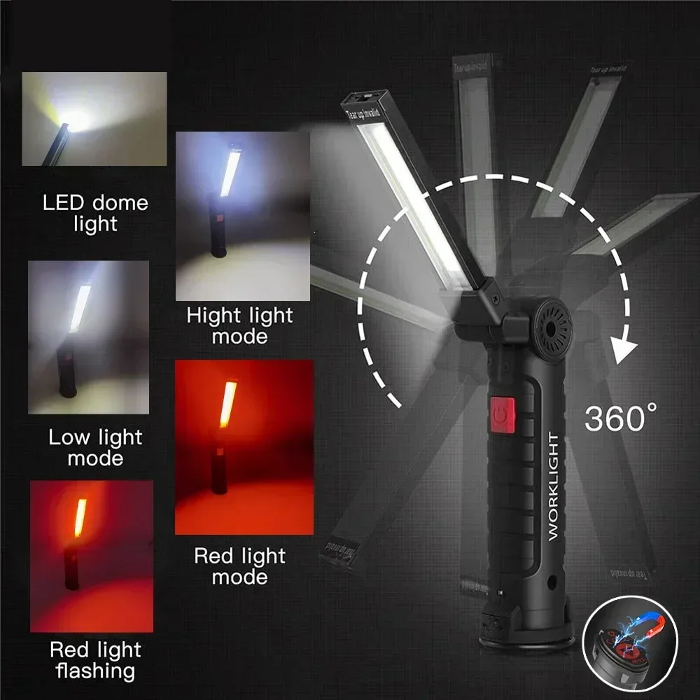 LED COB Flashlight USB Recharg - Outdoor Lighting Usb 评论和价格