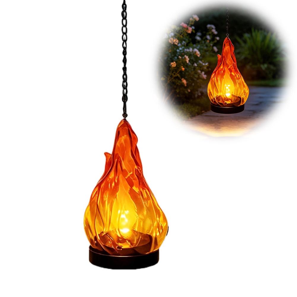Solar Flame Hanging Lantern Li - Outdoor Lighting Yard 评论和价格