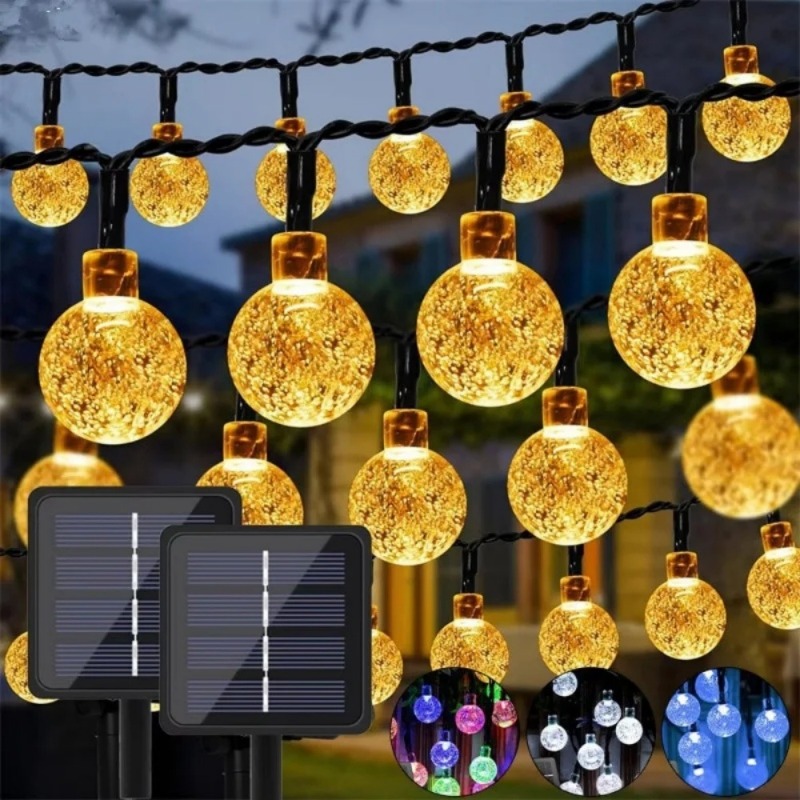 20/50/100 LED Solar Power Crys - Outdoor Lighting Under Pergola 评论和价格