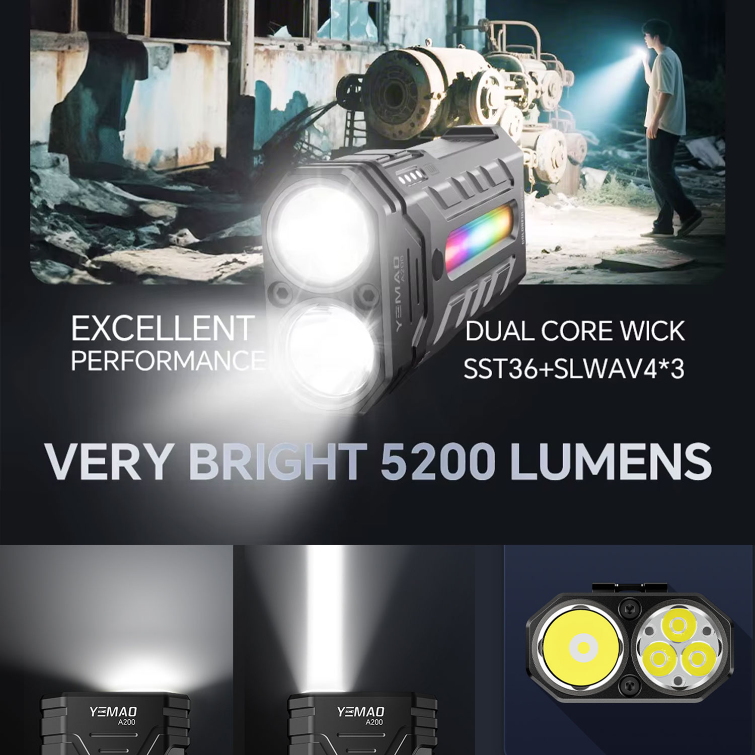 5200LM Innovative Multifunctio - Outdoor Lighting Ideas 评论和价格