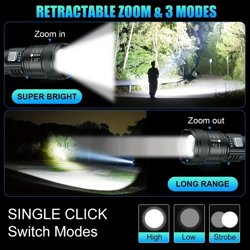 Tactical LED Flashlight 2000LM - Outdoor Lighting Ideas 评论和价格
