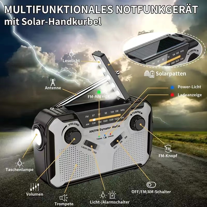 AM/FM Portable Solar Radio wit - Fire Torch Solar 评论和价格
