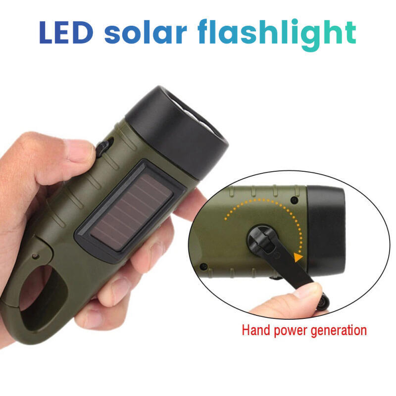 Hand Crank Solar Powered Recha - Fire Torch Solar 评论和价格