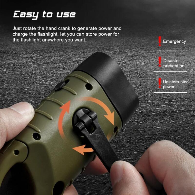 Hand Crank Solar Powered Recha - Fire Torch Solar 评论和价格